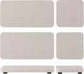 NiuYichee Water Absorbing Stone Tray for Sink, Quick-Drying Diatomite Bathroom Trays, Kitchen Sink Soap Dish, 2pcs 3.15 x 3.15in + 2pcs 6.3 x 3.15in, White