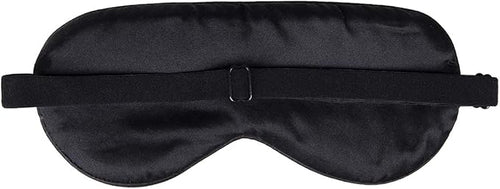 100% Mulberry Silk Sleep Mask Blackout, Cute Natural Sleeping Mask with Adjustable Elastic Strap, Satin Eye Cover for Men Women Adults (Navy Blue)