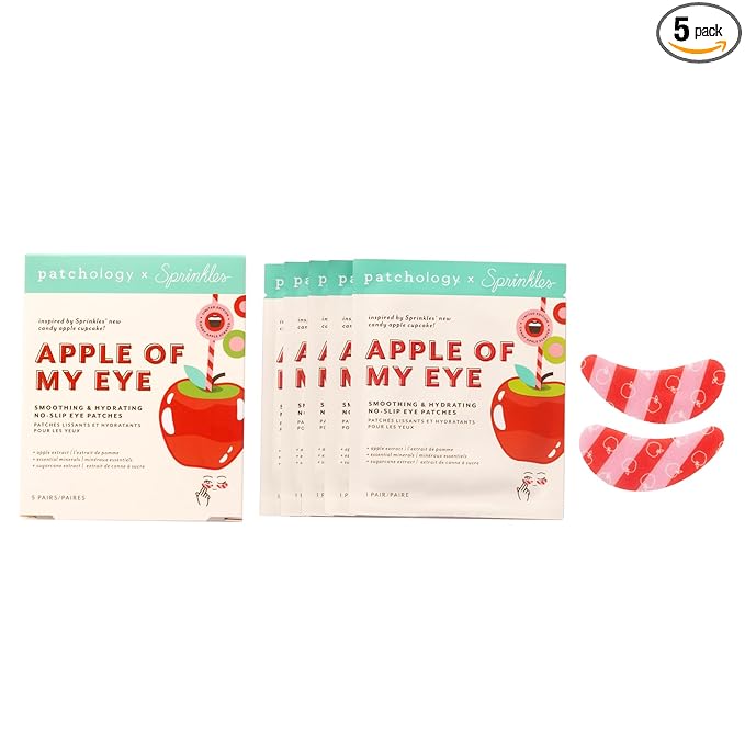 Patchology | Sprinkles (Limited Edition) - Apple of My Eye - Smoothing & Hydrating No-Slip Eye Patches - 5 Pairs