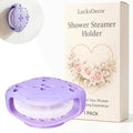 Shower Steamer Tray & Holder with Suction Cup – Non-Slip Silicone Molds for Aromatherapy Shower Steamers (1, Purple)