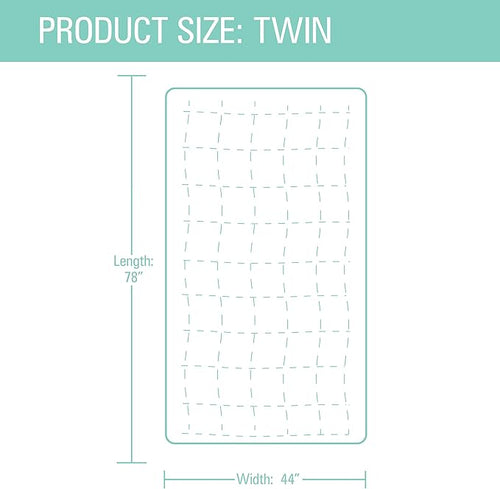 100% Cotton Twin Mattress Pad/Blanket, Also can be Used as Cover by ShieldLife, Cotton Blend Protection Mat for Single/Twin Size Beds, Made in Korea