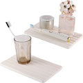 NiuYichee 2 PCS Water Absorbent diatomite Coasters, 9.5" x 5.5" Water Absorbing Stone Tray for Sink, Stone Drying mat for Kitchen Counter, Stone soap Tray Used for Hand Soaps & toiletries & Plants