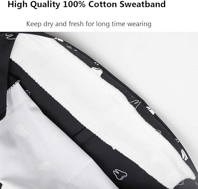 3Pcs Gourd-Shaped Working Caps with Upgrade Sweatband Adjustable Hats Head Cover for Women/Men