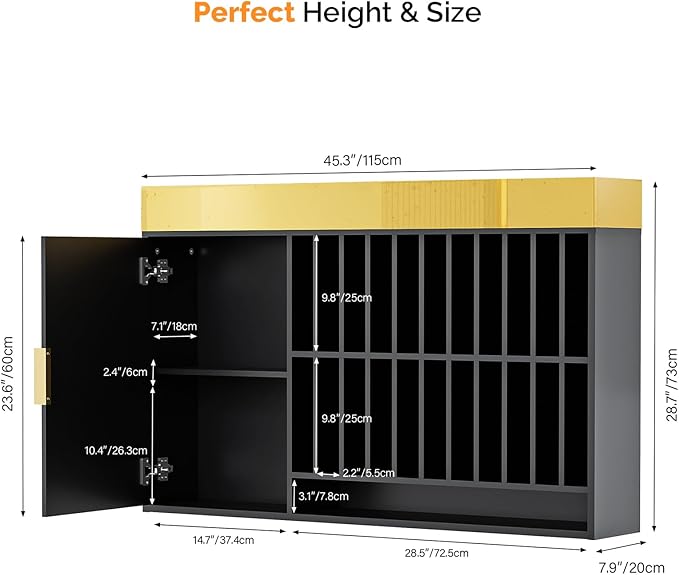OmySalon Hair Color Organizer Rack, Professional Wall Mounted Salon Station, Barber Storage Cabinet with Adjustable Shelves, Hair Dye Tubes Display for Beauty Spa, Barbershop, Black