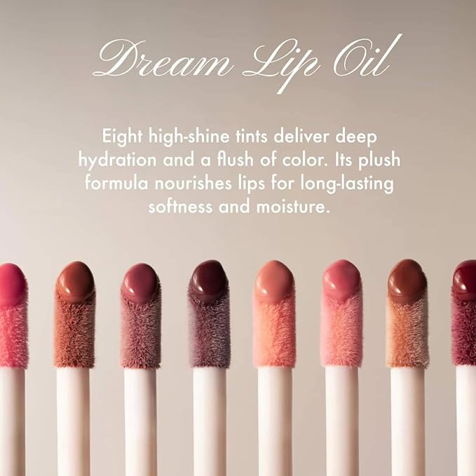 Summer Fridays Dream Lip Oil - Hydrating Tinted Lip Gloss Oil - Non-Sticky Formula with Skincare Benefits for Long-Lasting Softness + Shine - Effortless Beauty Gifts - Midnight Berry (0.15 Oz)