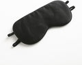 Tim & Tina 100% Natural Silk Sleep Mask Soft Comfortable Smooth Eye Mask with Adjustable Strap Blindfold for Women Men Black - Two Straps