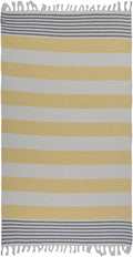 Beach Towel | Cotton Beach Towels, Easy to Carry, Sand Free, Highly Absorbent, Quick Dry, Turkish Towels for Travel Camping Bath Sauna Beach Gym Fitness Pool Yoga SPA by Lahammam, Ephesus, Yellow