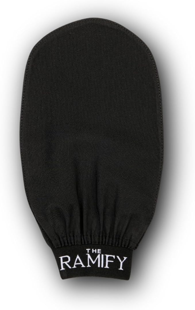 The Ramify Silk Exfoliating Gloves For Smooth Skin Natural Body Scrubber High Quality Turkish Bath Gloves Regeneration Of Dead Skin Cells Handcrafted Turkish Kese Black Thick