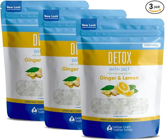 Detox Bath Salt (3-Pack) 2-Lbs Each, 6-Lbs Total