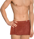 Men Boys Soft Wearable Bath Towel Short Pants Adjustable Mircofiber Towel Blanket Bathroom Pool Beach Spa Bathing Shower Cover Up Wrap Around Towel with Snap Closure (Brown)
