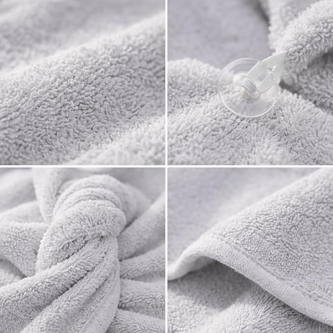 100% Turkish Cotton Hair Towel Wrap 2 Pack – Oeko-TEX Certified Quick Dry Turban for Wet Hair – Soft, Absorbent, Gentle on Curly & Long Hair – 10x26 Inch