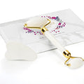 Gua Sha Facial Massage Tool & Jade Roller Set, Facial Massager for Face, Neck, Back, Arms, Legs, Eye,SPA Gifts for Women Gua Sha Facial Massager Reduce Puffiness and Improve Wrinkles
