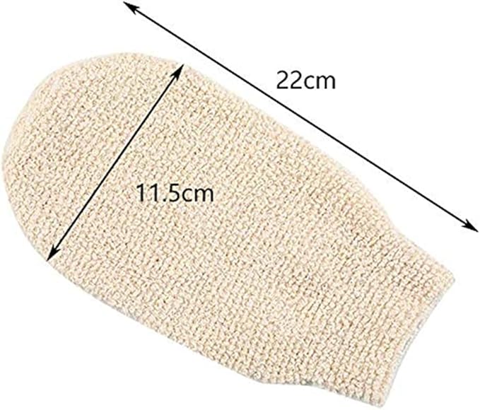 2 Pcs Exfoliating Gloves, Bath Shower Gloves Mitts Bamboo Fiber Bath Body Cleaning Cloth Sponges for Exfoliating and Body Scrubber