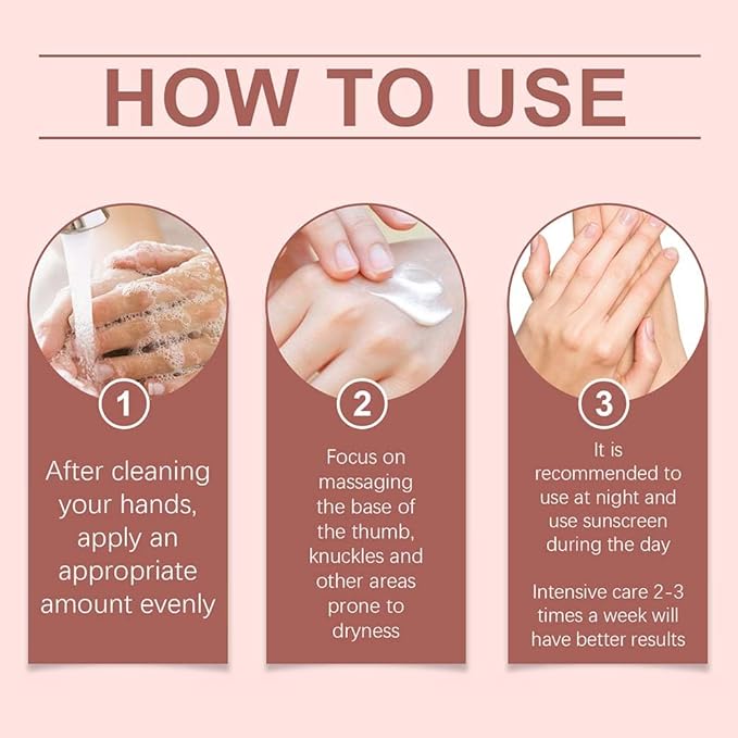 Retinol Hand Cream Anti Aging, Enriched With Collagen, It is Specially Formulated for Aging, Dry, And Chapped Hands (50G Anti Aging Hand Cream, Nourishing and Protecting Skin, Nails, And Cuticles)