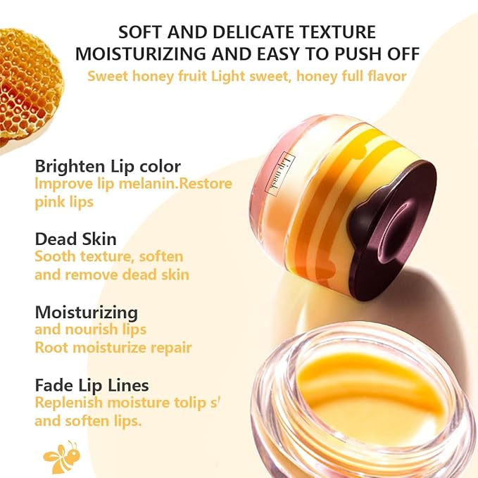 2 PCS Apple Lime Lip Mask, Vitamin E Strawberry & Watermelon & Honey Lip Sleeping Mask Propolis Moisturizing Lip Balm with Stick, Repairs And Prevents Chapped Lips (Apple Lime & Watermelon)