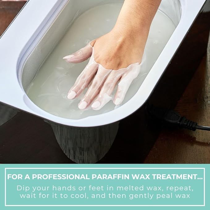 6lb Unscented Paraffin Wax, for Hand and Feet, Use with Any Paraffin Wax Machine for Hand and Feet, Refills for Baths