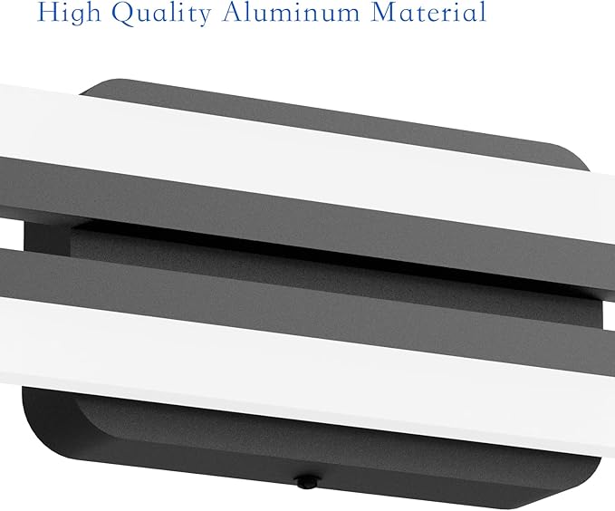 Ralbay 32" Black Bathroom Vanity Lights 36W Frosted Aluminum Modern LED Matte Black Vanity Light for Bathroom Lighting Fixtures White Light 6000K Black 32 inch