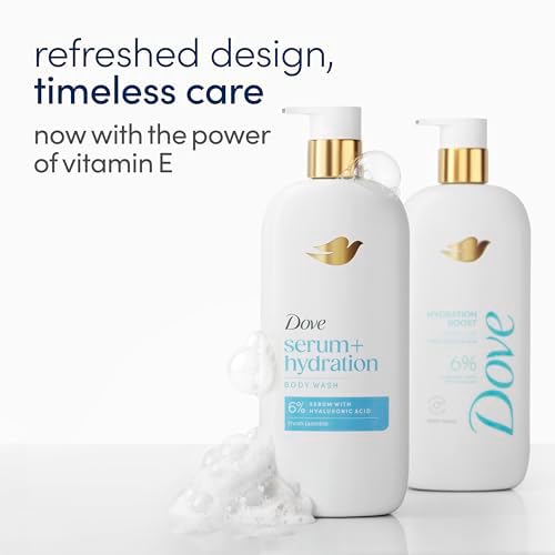 Dove Serum+ Hydration Body Wash Hyaluronic Acid 6% Hydration Serum, 18.5 oz - Image 3