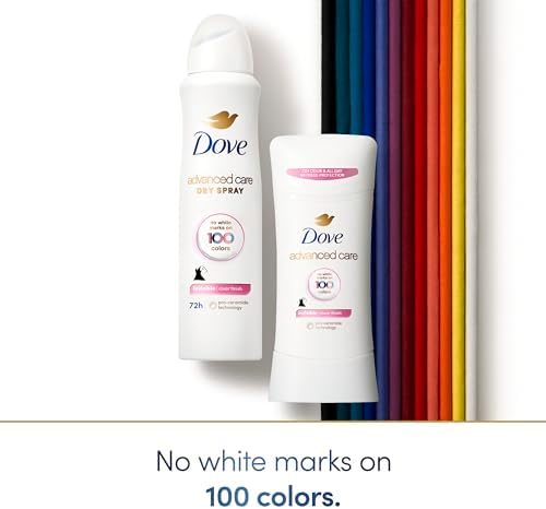 Dove Advanced Care Antiperspirant Deodorant Spray Clear Finish Invisible antiperspirant deodorant tested on 100 colors 72-hour odor and sweat protection with Pro-Ceramide technology 3.8 oz (Pack of 2) - Image 7