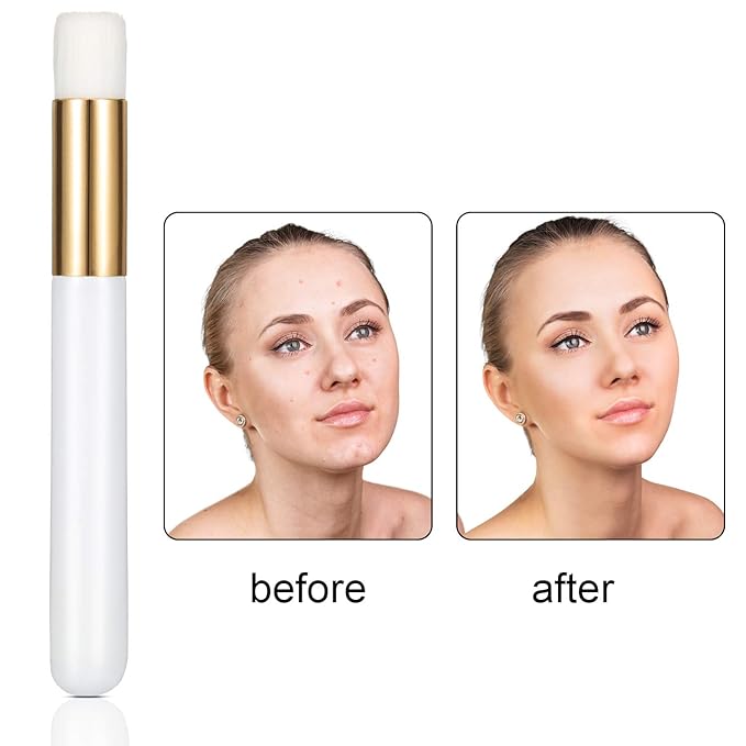 20 Pieces Lash Shampoo Brushes, Peel Off Blackhead Remover Tool, Nose Pore Deep Cleaning Brush, Facial Cleansing, Eyelash Extensions Washing (White)