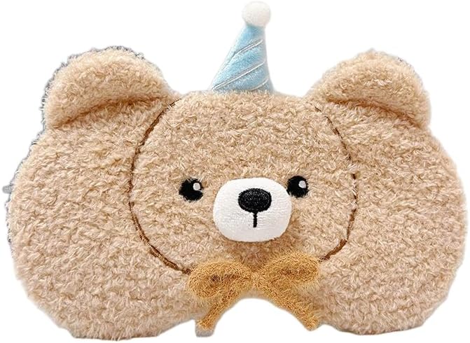 PERFECTSIGHT Sleep Eye Masks, Cute Sleep Eye Cover Lightweight Adjustable Eyeshade Mask Cover for Women Men Sleep Travel Nap, Cake Bear