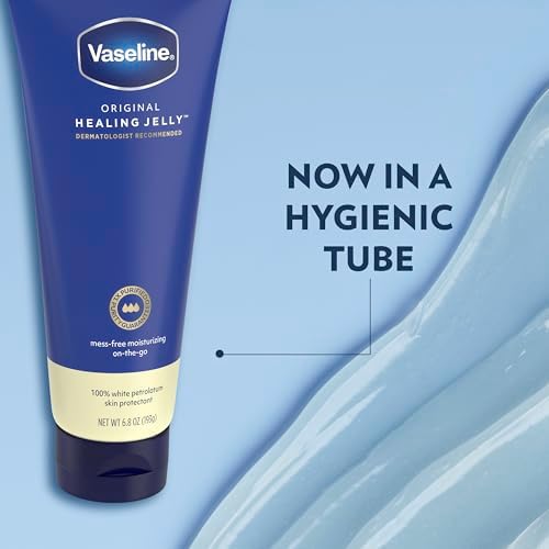 Vaseline Original Healing Jelly 100% White Petrolatum Skin Protectant 1 ct for Mess-Free Moisturizing On-the-Go, with 3x Purified Purity-Guaranteed Formula, 6.8 OZ (Pack of 12) - Image 3