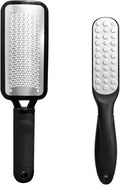 2 Pack Colossal Foot Files Kit Callus Remover Stainless Steel Dual Sided Foot Rasp Heel Scrubber Files Pedicure Tools