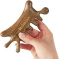 Wooden Gua Sha Facial Tool – Mother’s Day Gift for Mom, Natural Sandalwood Guasha Tool for Head Neck Body Care, Ergonomic Wooden Scalp Massager, Natural Massage Comb for Puffiness & Stress Relief