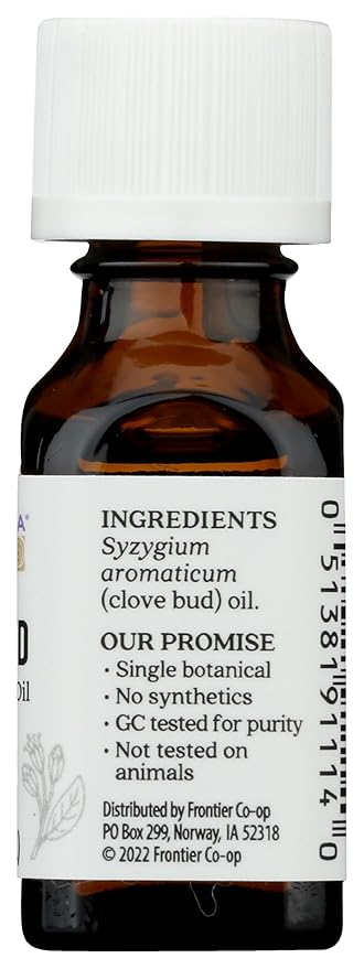 AURA CACIA Clove Bud Essential Oil, 0.5 FZ