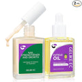 Gelike EC 2-in-1 Nail Rescue Kit: Apricot Nail Nail Growth Treatment & Pineapple Cuticle Oil (15ml) - Tropical Scented Nail Care - Strengthens & Brightens - Travel-Friendly Mini Size