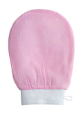 DEWYGLO Dewyglo Exfoliating Glove (Pink),Made with 100percent Viscose,a Biodegradable Fibre Exfoliating Body Glove is Reusable,Gentle and Suitable for Sensitive Skin