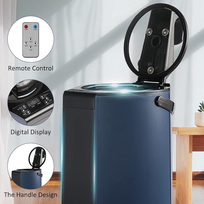 Sauna Steamer, Portable Steam Generator, 3L Stainless Steel Steam Pot with Remote Control, Smart Touch Button, Spa Machine with Timer Display Mist Moisturizing for Body Detox