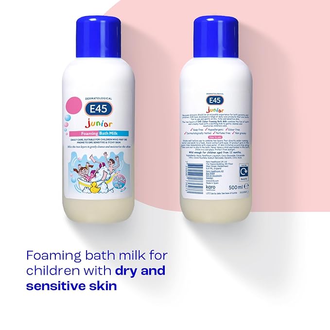 E45 Junior Foaming Bath Milk 500ml