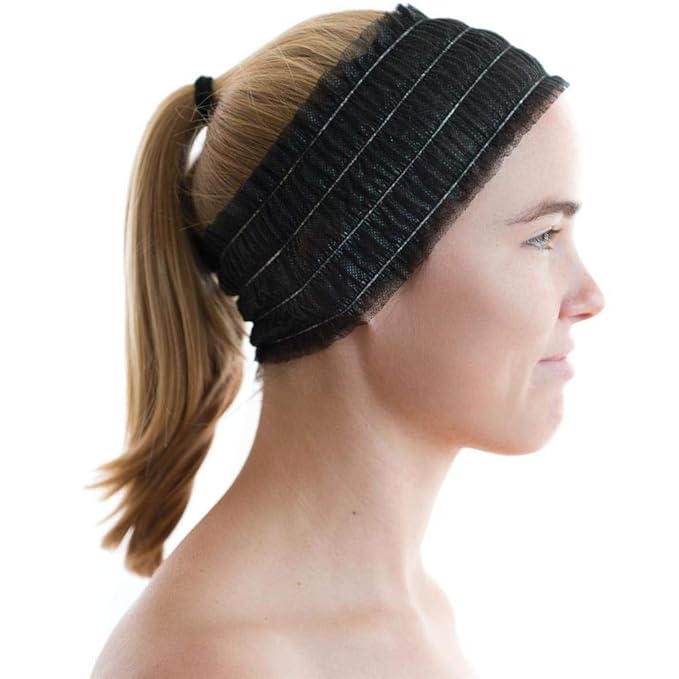 100 Count Disposable Facial Spa Headbands Individual Wrapped