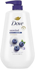 Dove Body Wash Unwind with MicroMoisture, Blueberry & Moon Milk, 30.6 oz by Dove