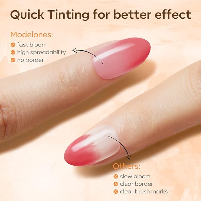 modelones Blooming Gel Nail Polish, 15 ml Clear Nail Art Accessories Stuff for Spreading Effects, Floral Print, Marble, Watercolor Design