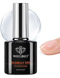 modelones Builder and Gel Top Coat, 15 ML No Wipe Clear Gel Nail Polish Chrome Bond Ultra Gloss for Cat Eye Apex Building Nails Strengthener Extension Long Last Soak Off U V Manicure Gift for Women