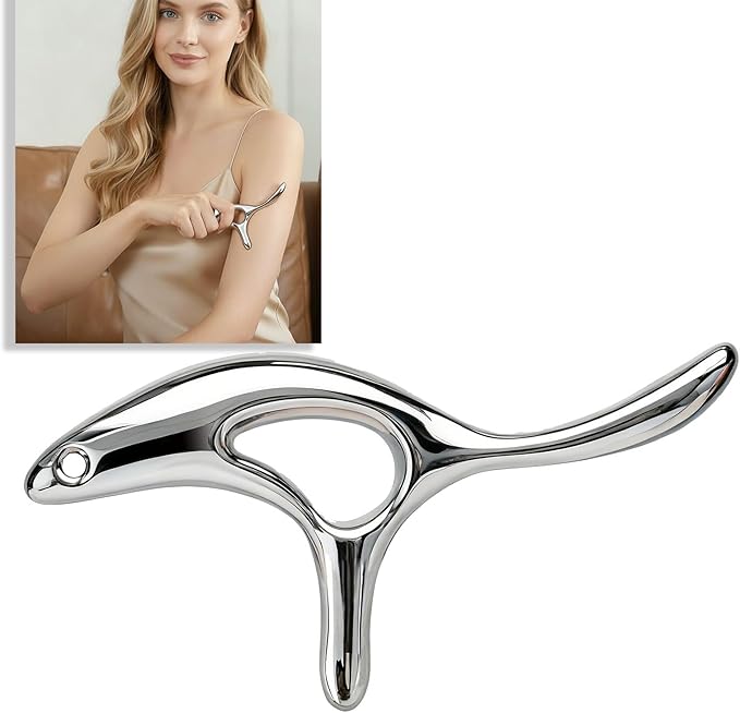 BYYDDIY Women's Facial Lifting and Body Massage Tool, Gua Sha Trigger Point Massage Tool - Thumb Protector, Deep Tissue Massage, Muscle Scraper Tool (s.T)
