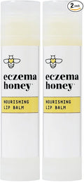 ECZEMA HONEY Nourishing Lip Balm - Organic Chapstick for Sensitive Skin - Daily Lip Moisturizer for Very Dry Lips - Mango Butter & Honey Lip Balm - Natural Lip Care Products (1 Ct) (Pack of 2)