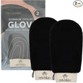 Dermaglow Deep Exfoliating Gloves- (Pack of 2, Black)