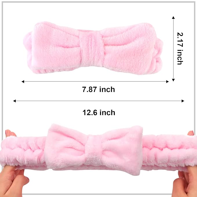 Ondder Spa Headbands Set - 8 Pcs Terry Cloth Cute Hair Bands for Women's Skincare, Makeup and Face Washing