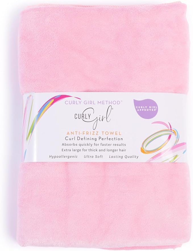 Curly Girl Towel for Women with Curls, Anti-Frizz, Absorbent, Fast Drying, Curly Hair, Microfiber Hair Drying Towel for Curls