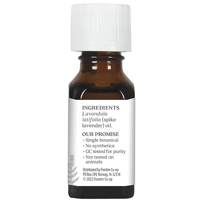 Aura Cacia Lavender (Spike), Essential Oil, 0.5-Ounce Bottle