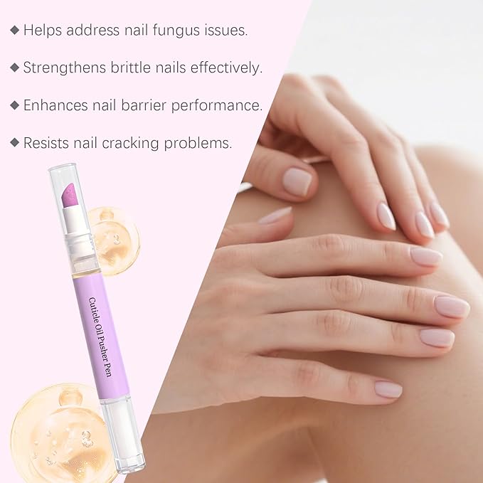 Ceramic Nail Polish Brush Pen, 2-In-1 Nail Cuticle Care Oil Pen, Nail Care Tool For Dry And Damaged Nails, Moisturizing Nail Polish For Hangnails And Added Shine (3 Pcs)