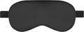 Silk Sleep Mask, Adjustable Soft Eye Cover for Comfortable Sleep & Naps, Pressure-Free, Machine Washable - Black