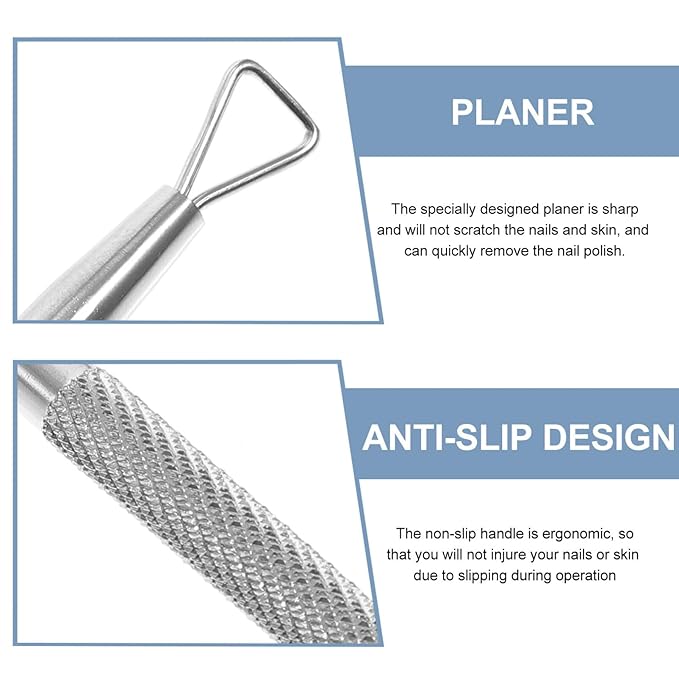 Beavorty 4 Pcs Cuticle Pusher Tool triangle cuticle peeler scraper nail cuticle remover cuticle cutter tool nail gel remover pusher Nail Remover Tool nail art push hands nail polish