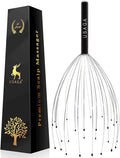 USAGA 28 Fingers Head Scratcher, Head Massager, Scalp Massager for Scalp Body Relaxing (Black)