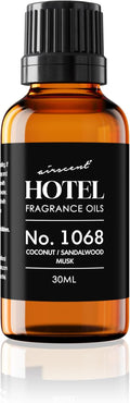 AirScent Hotel Diffuser Oil No. 1068 - Coconut Pina Colada Sandalwood - Premium Fragrance Oil for Ultrasonic and Waterless Diffusers and Crafting - 30 mL, 1 fl oz Glass Dropper Bottle