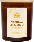 PACHA SOAP Co. Vanilla Almond Candle, 7 oz - Scents of Almond, Coconut and Cherry - Clean Burning, Soy, Coconut & Apricot Wax, Lead-Free Wick, Cruelty-Free, Recyclable