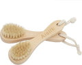 Wooden Facial Cleansing Brush Natural Bristles Wood Handle Wash Clean Exfoliate Scrub Cleaning Brushing Exfoliating Exfoliation Skin Care Face Cleanser Brushes 2 Pack Set